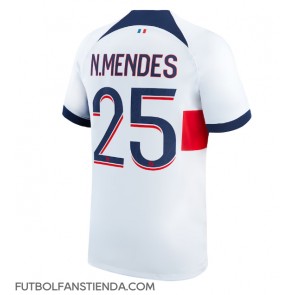 Paris Saint-Germain Nuno Mendes #25 Segunda Equipación 2023-24 Manga Corta